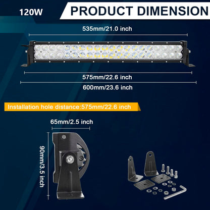 Faro Barra Led Auto 72W, 120W, 180W, 240W, 300W