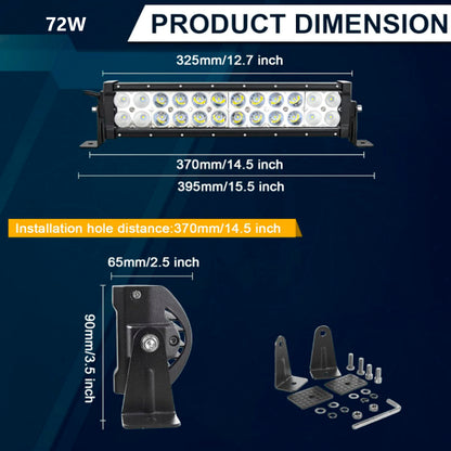 Faro Barra Led Auto 72W, 120W, 180W, 240W, 300W