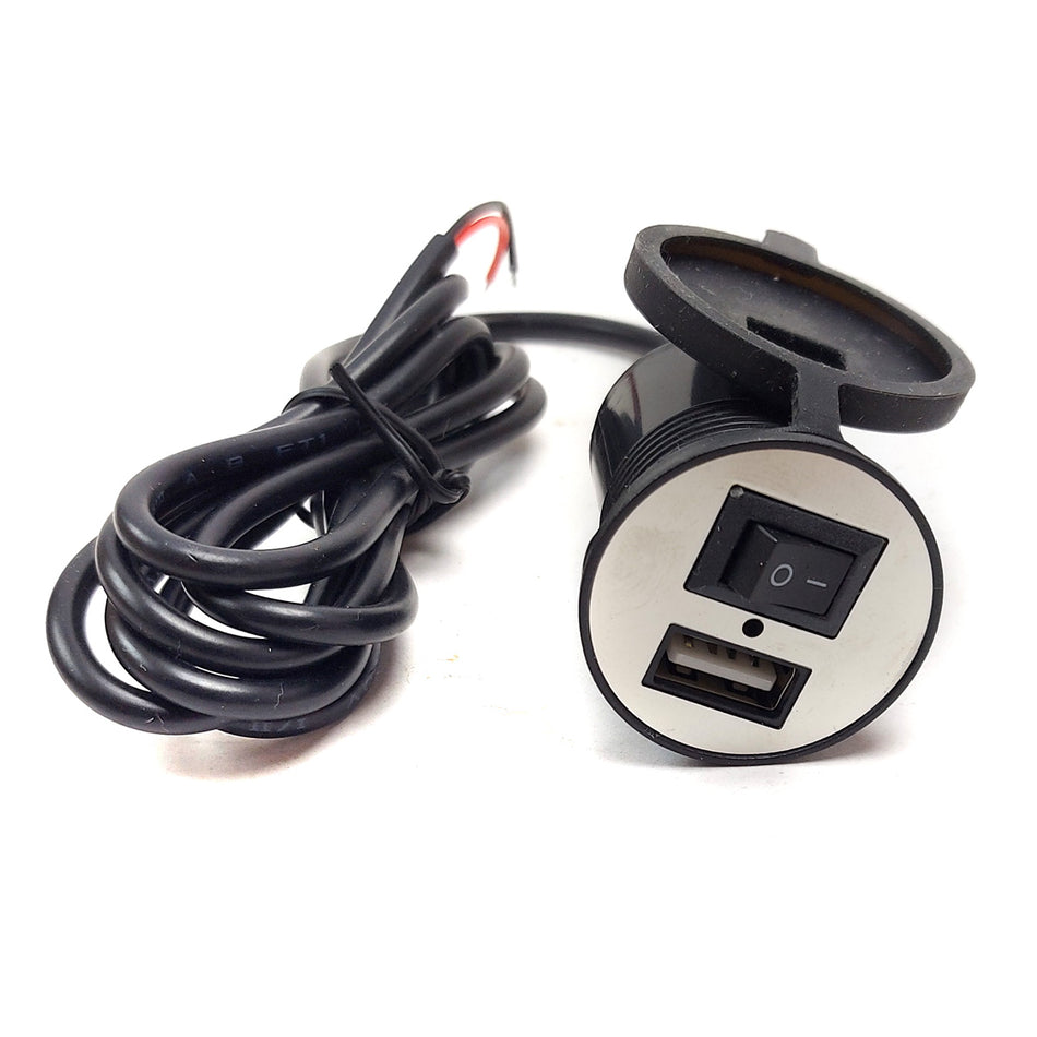 Interruptor Luces Universal Para Motos Con Puerto Usb