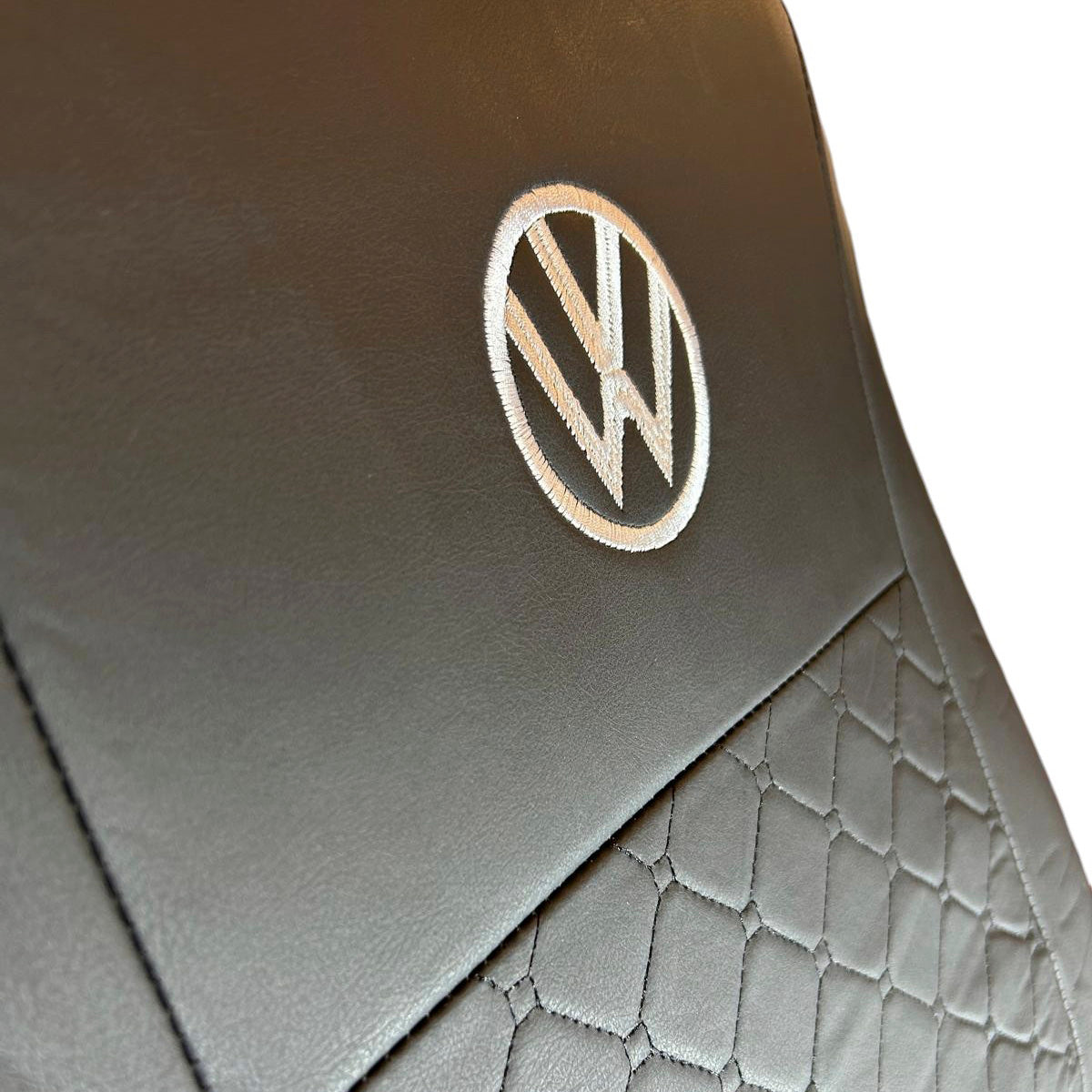 Juego Funda Cubreasientos para auto Eco cuero Logo Vw