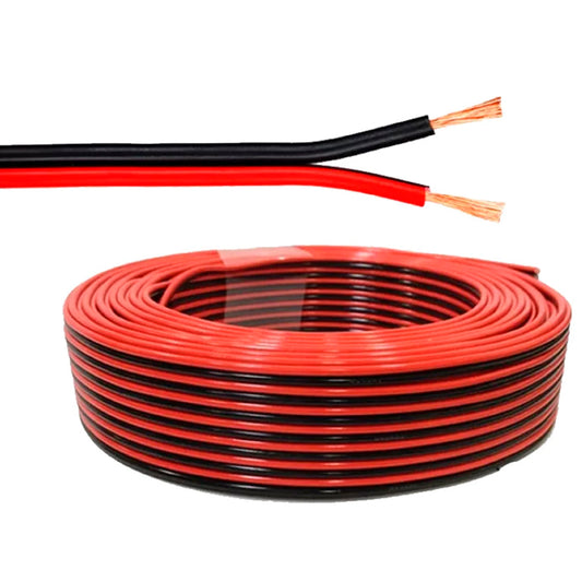 Cable Gemelo 2X0.5Mm Rojo/Negro Rollo