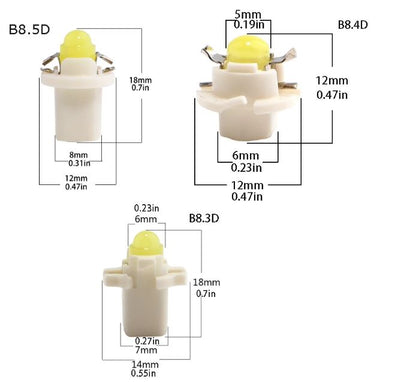 Lampara T5 Tablero 1 Led Blanca 5050 B8.5D 12V x2 Un