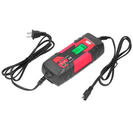 Cargador de Batería Inteligente 12V 4 AMP-Cargador-Multishop Uruguay