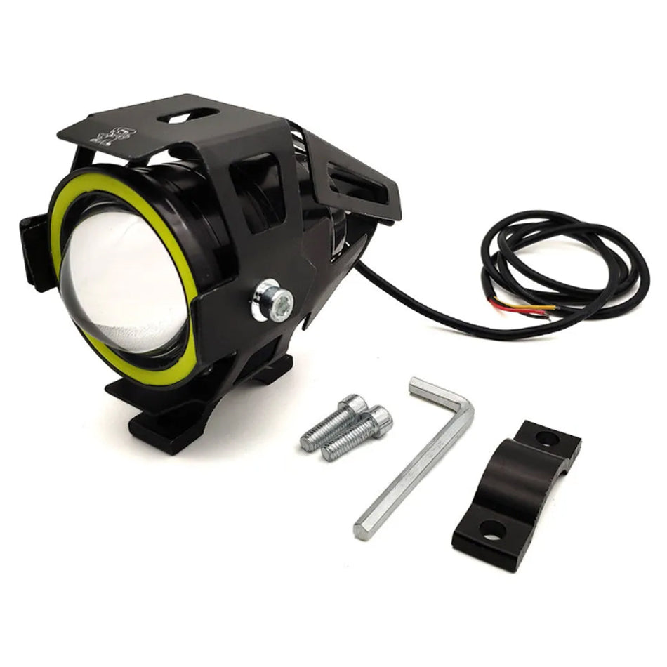 Faro Led Antiniebla Ojo de Angel Blanco U7-Faros Motos-Multishop Uruguay