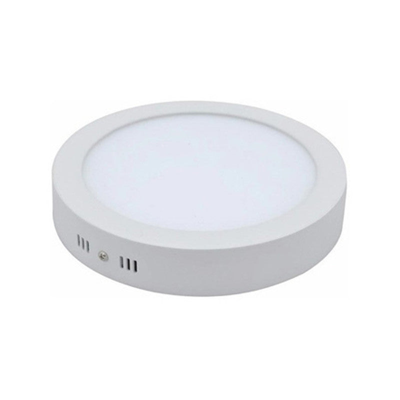 Plafon Luz Blanca Led Redondo Externo 12W-Plafon-Multishop Uruguay