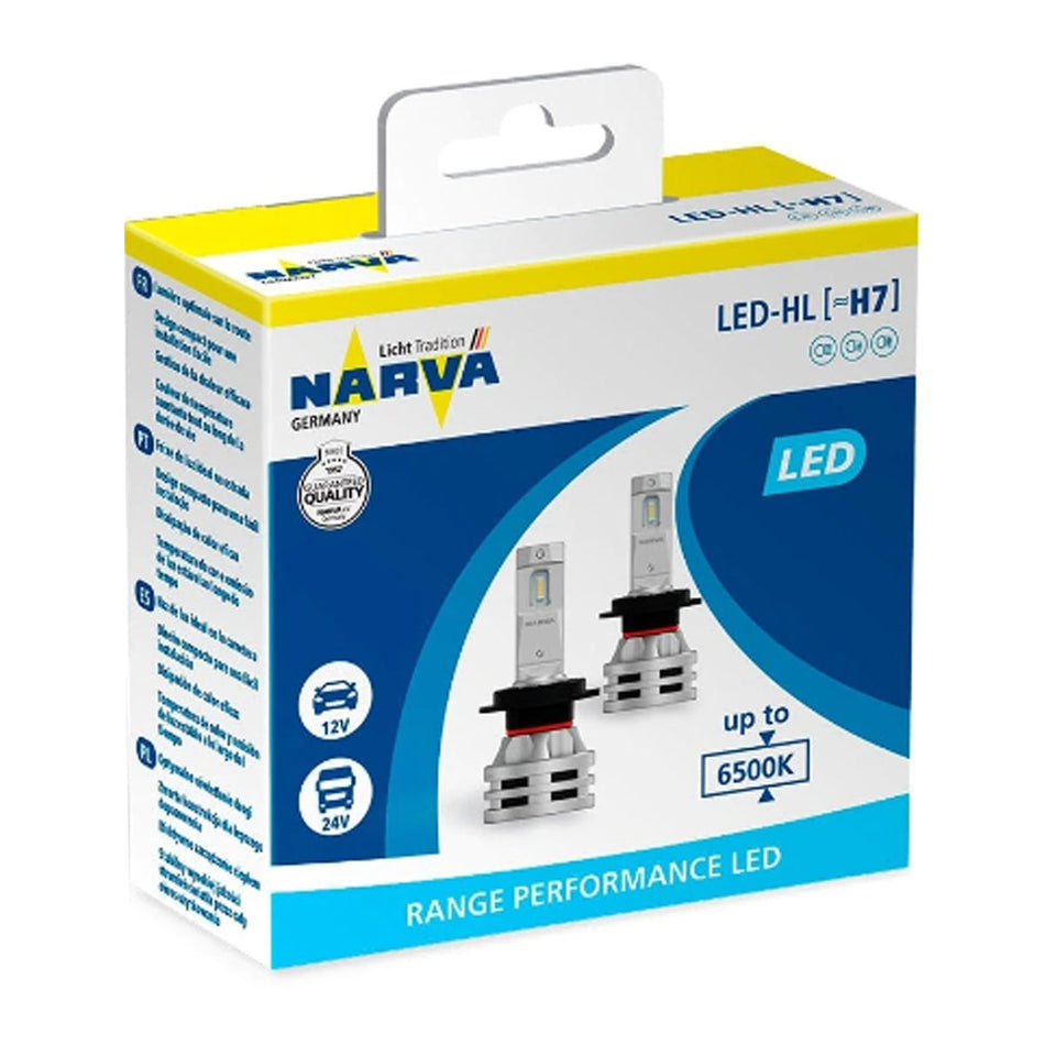 Kit Lamparas Led H7 Narva 12/24V 24W PX26D 6500K