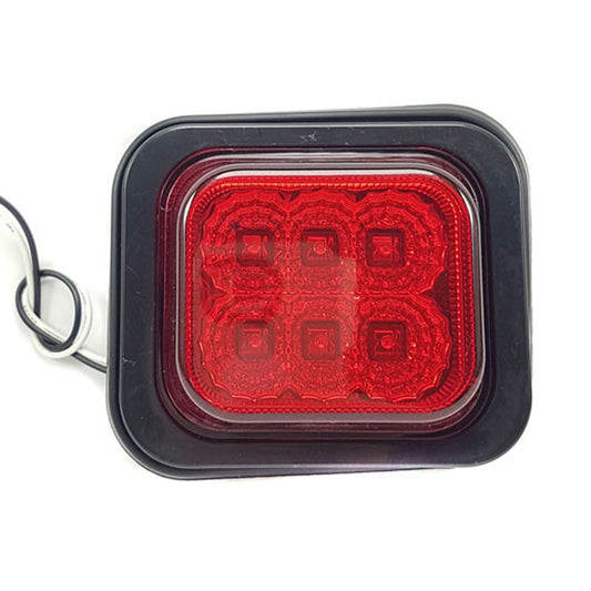 Faro Lateral Rojo 4 Leds Flexibles