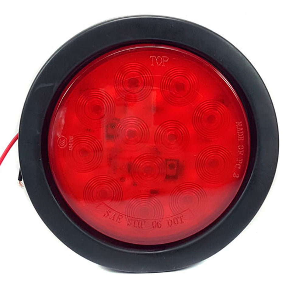 Luz Led Faro Trasero Redondo Rojo 24V