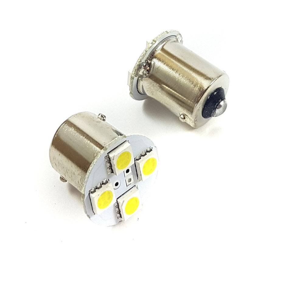 Lampara S25 3 Led Blanca 1 Polo Frontal 24v x2 Un