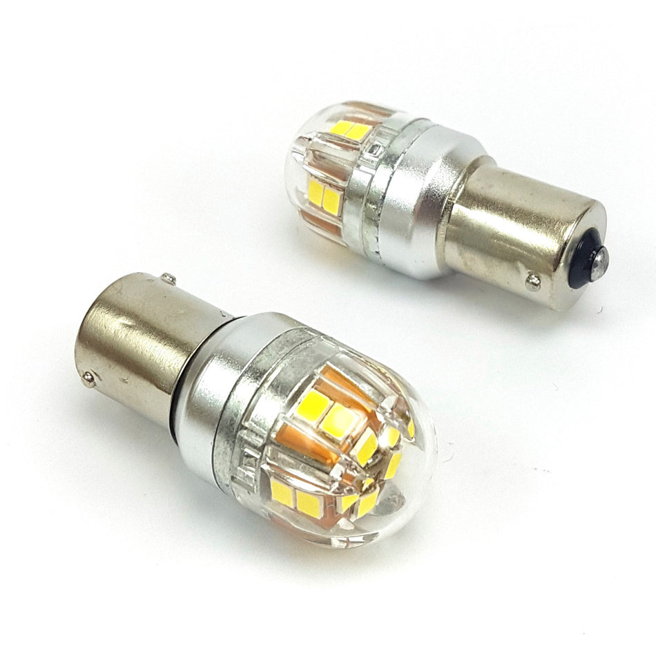 Lampara S25 15 Led Blanca 2 Polos Canbus x2 Un