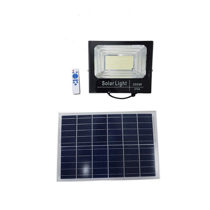 Foco Led Con Panel Solar 200w